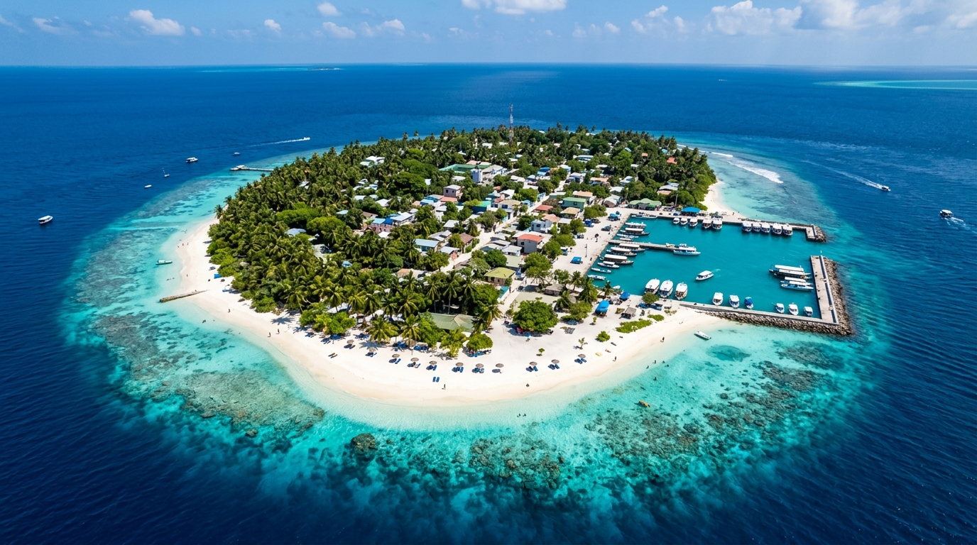 Rasdhoo local island in Alifu Alifu Atoll