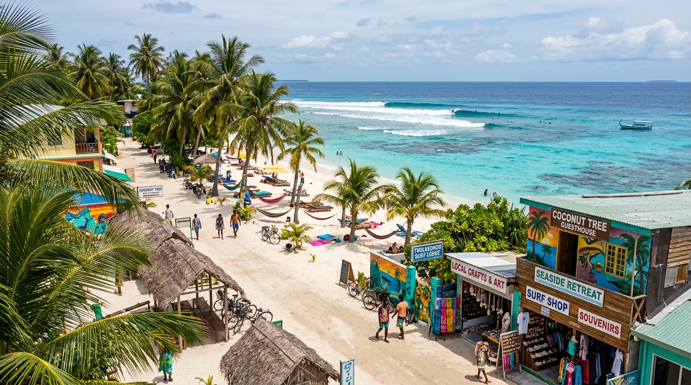 Thulusdhoo local island in Kaafu Atoll